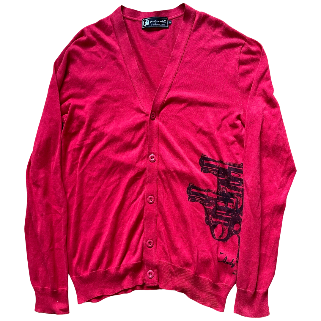 Hysteric Glamour Andy Warhol Revolver Cardigan Sz Large – Coup de