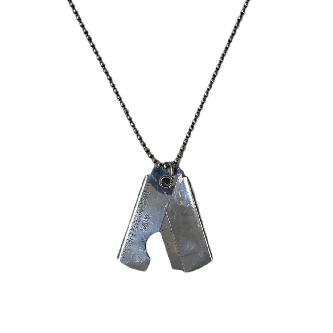Andrew Christian Razor Blade Necklace - GET BOOKED