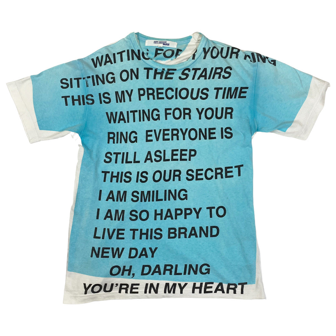 Junya Watanabe Poem T-shirt S/S02 Medium – Coup de Grace