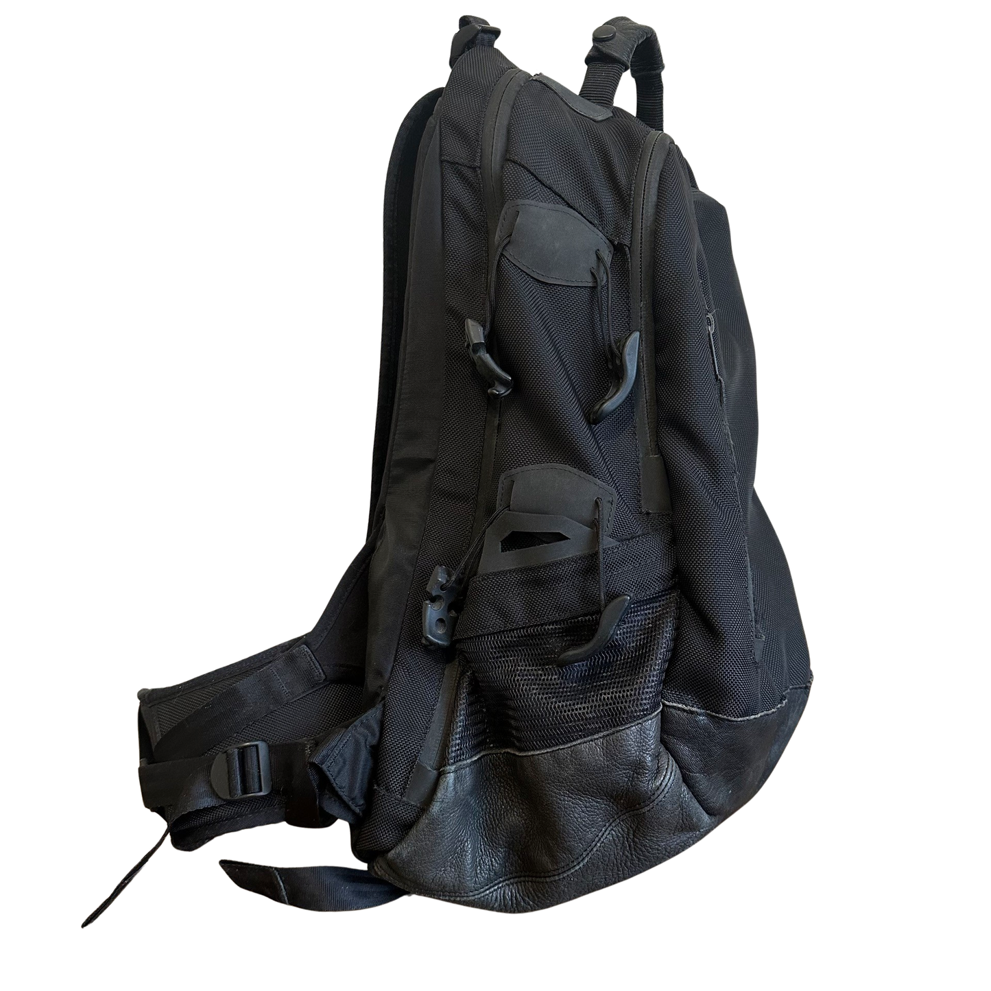 Visvim 20l Elk Leather Ballistic Nylon Backpack
