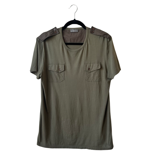 Dior Homme Military T-shirt AW07 Sz Large