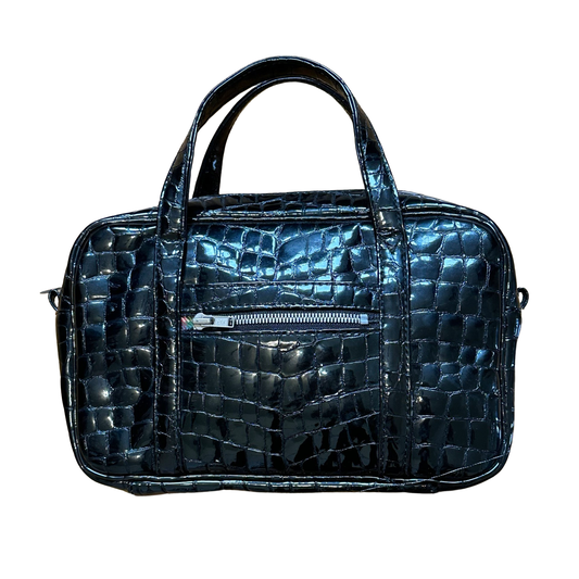Junya Watanabe Patent Leather Croc Embossed Small Bag