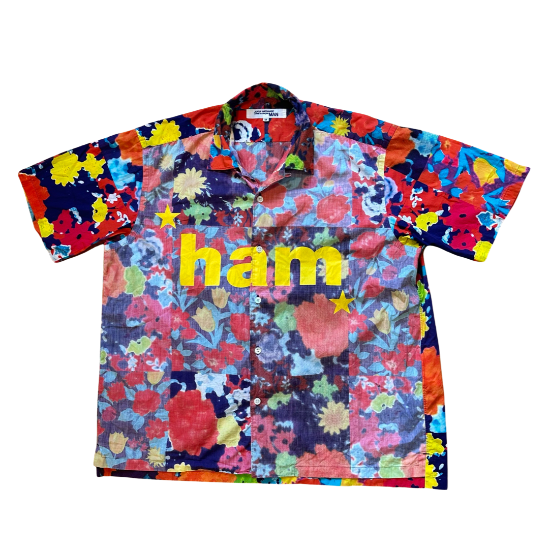 Junya Watanabe ‘Ham’ Floral Shirt SS02 Sz Medium