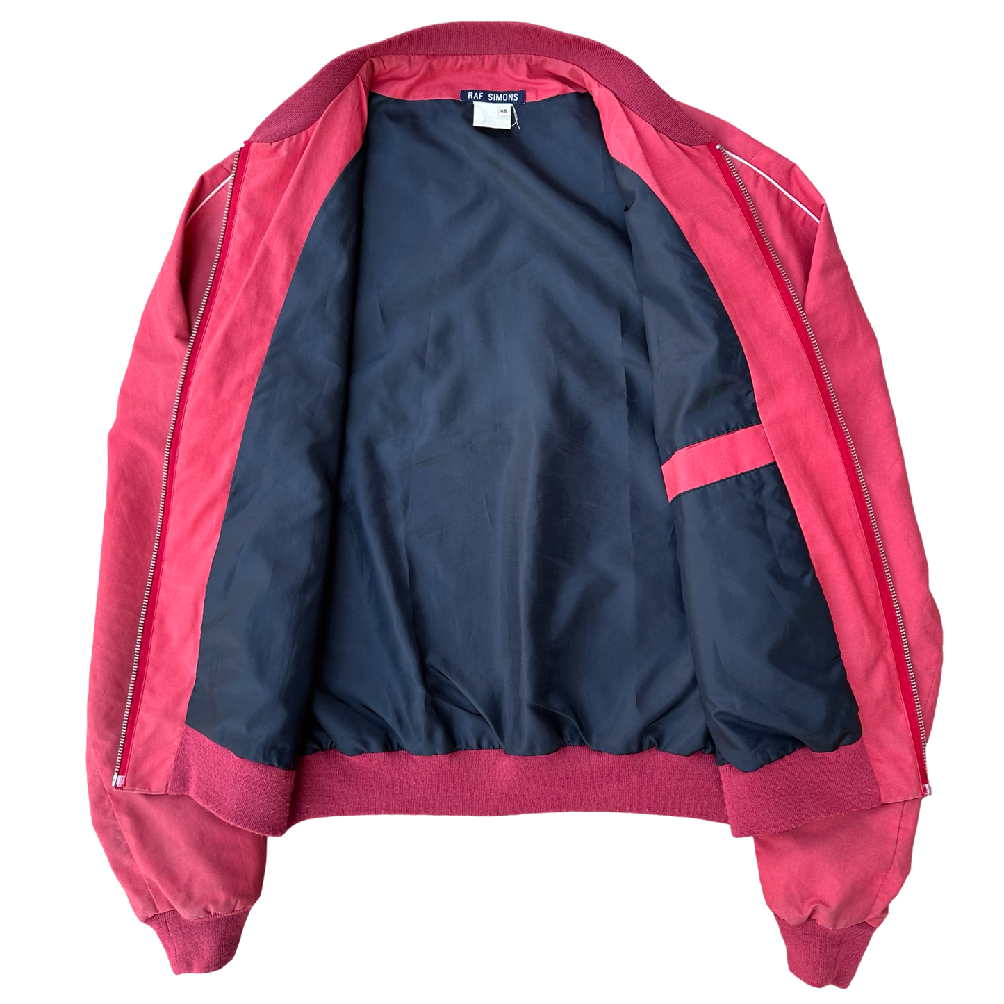 Raf Simons Red Bomber Jacket SS97 Sz 48