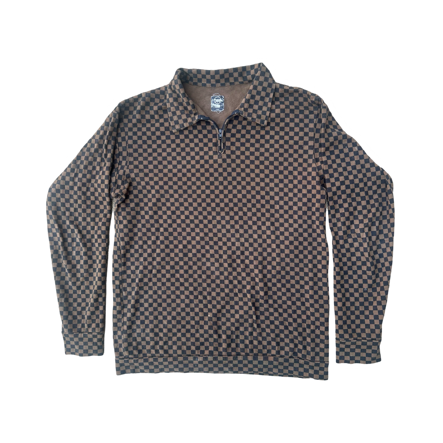 Undercover Checkered Quarter-zip AW01 Sz Medium