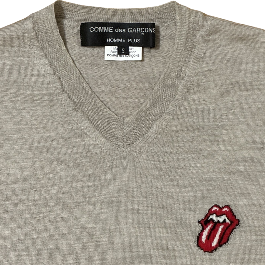 Comme des Garçon Rolling Stones Embroidered Sweater SS06 Sz Small