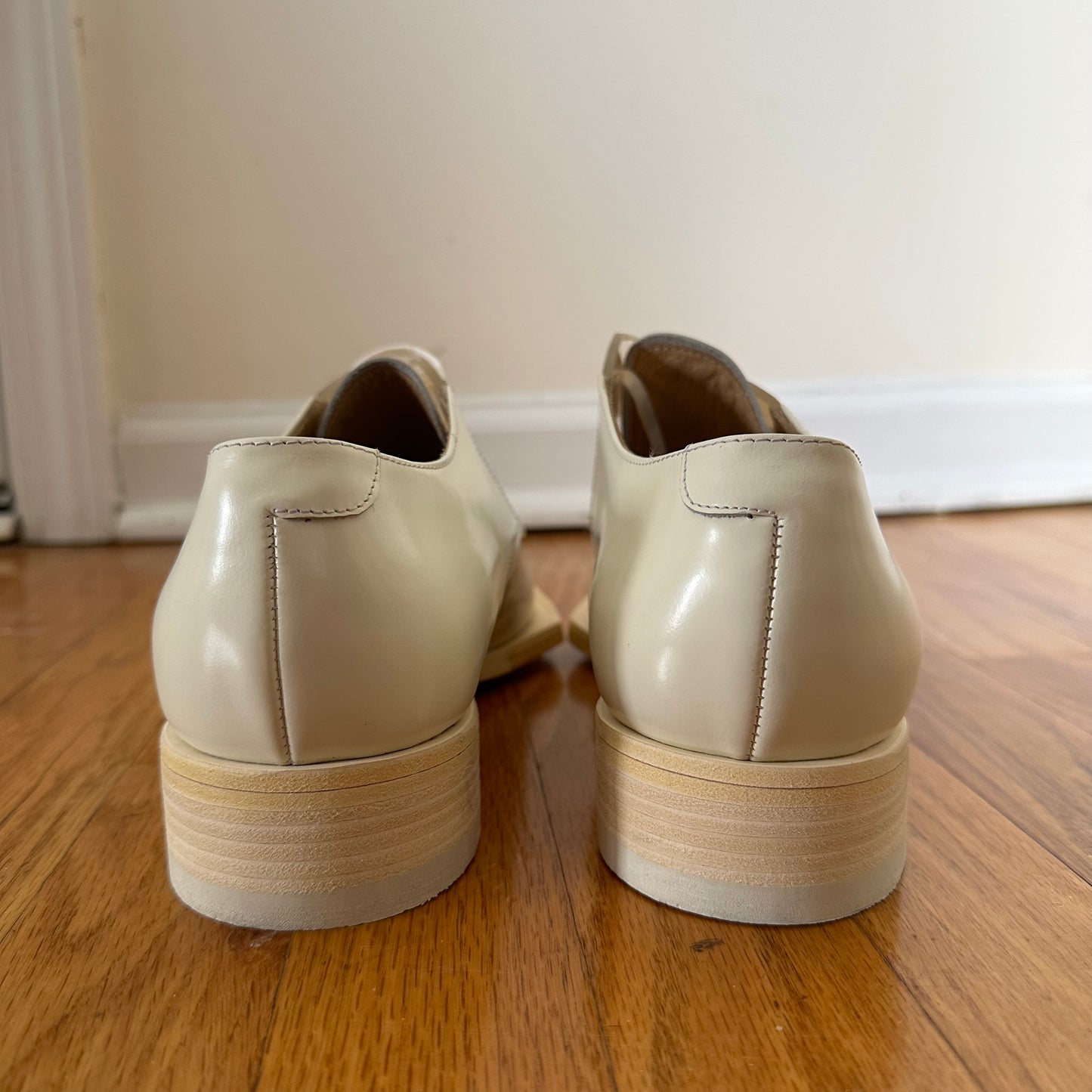Helmut Lang White Dress Shoes SS05 Sz 9