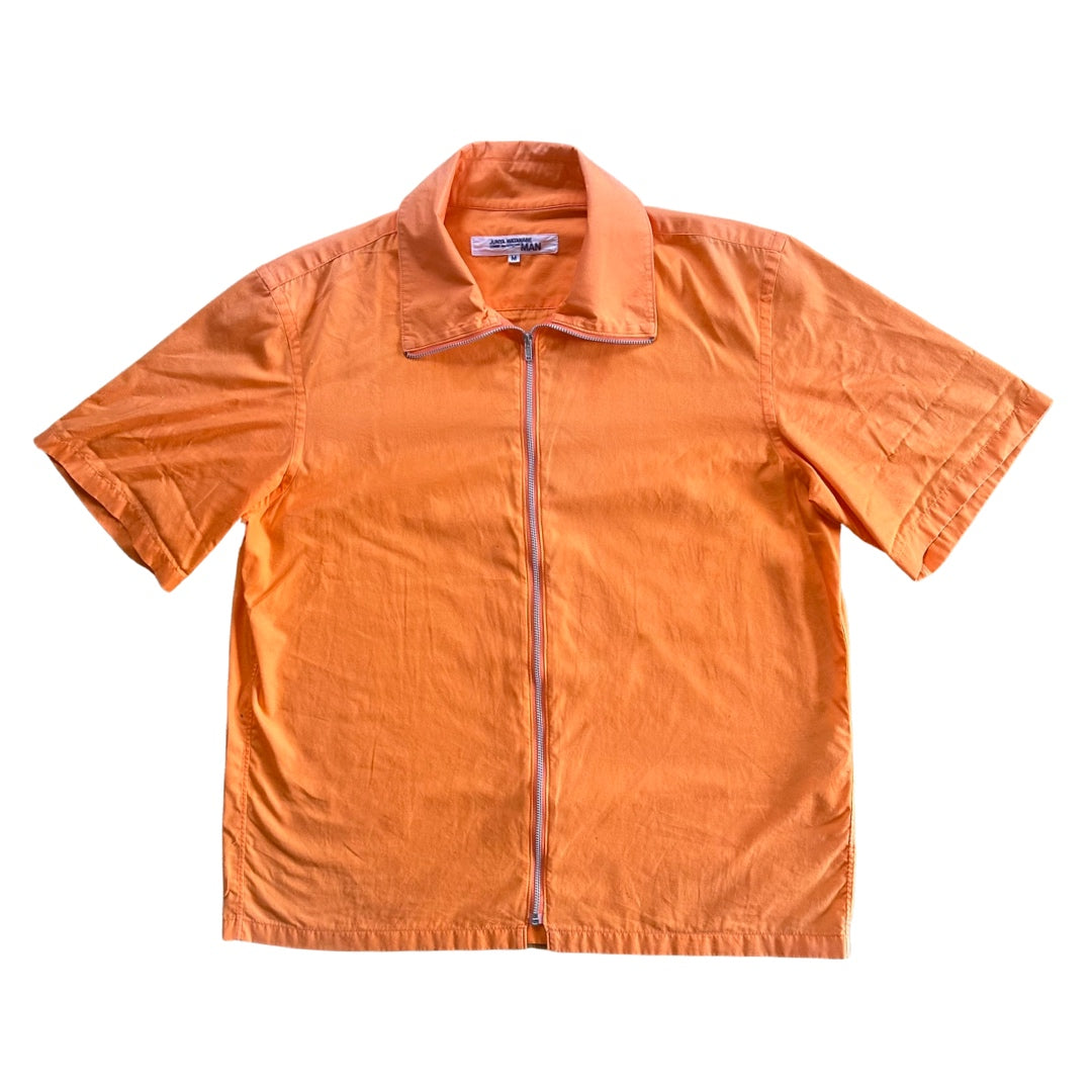 Junya Watanabe “Watermelon” Orange Full Zip Shirt SS02 Sz Medium