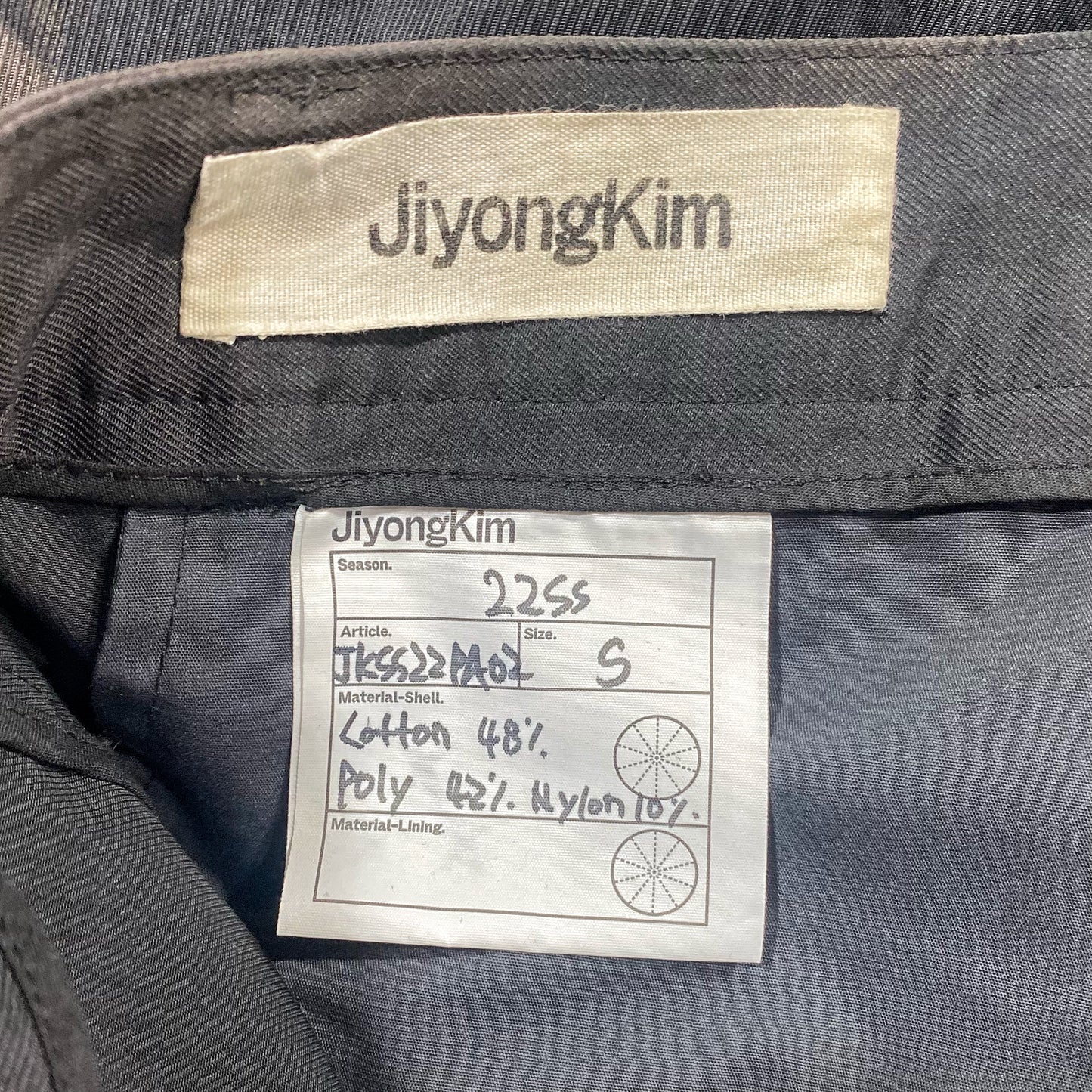 INQUIRE JiyongKim Sun Faded Cargo Trousers Sz Small