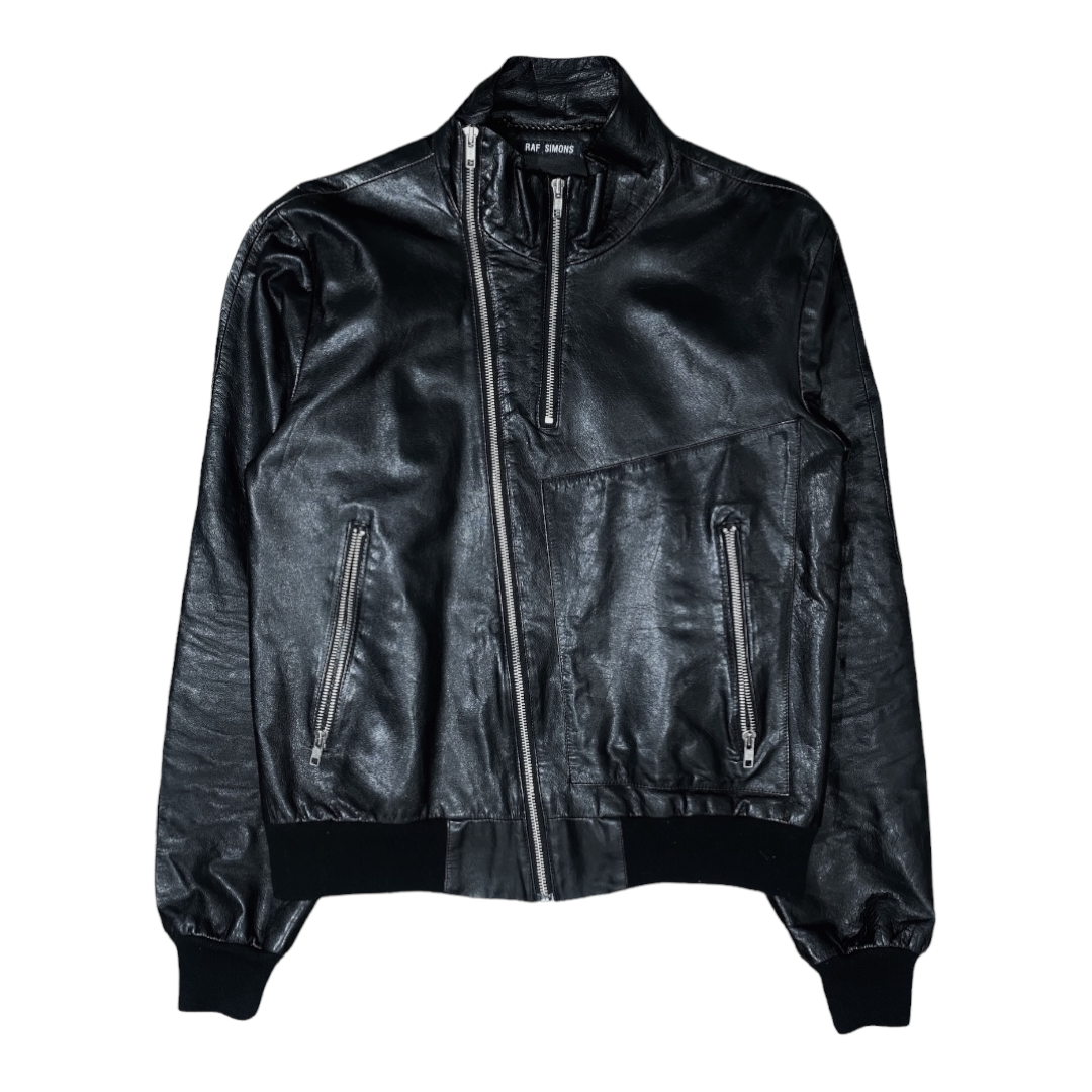 Raf Simons Multi-Zip Leather Jacket AW97-98 Sz 50/Large