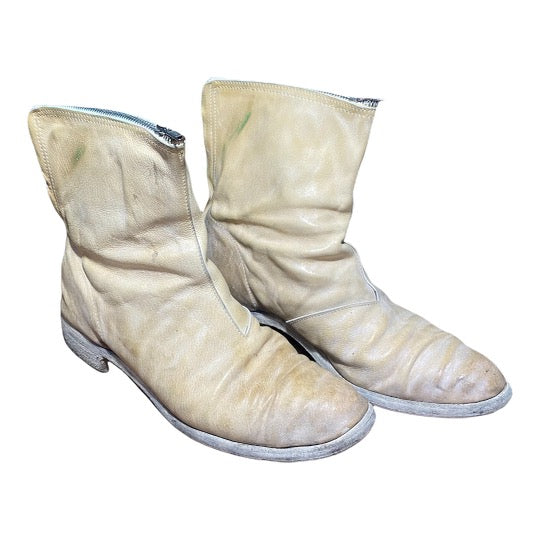 Carol Christian Poell AM/2095 Object Dyed Goodyear Weld Llama Leather Boots SS06 CCP SZ 7