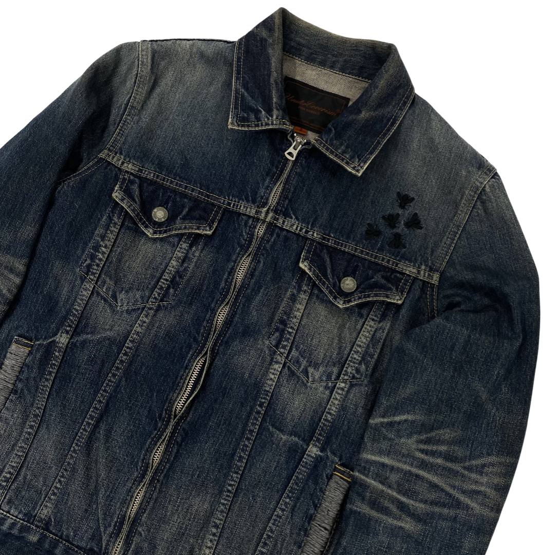 Undercover Fly Embroidered Denim Jacket AW06-07 Sz 2