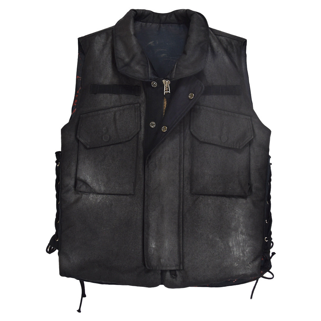 Phenomenon Blood Splatter/Wax Coated Combat Vest Medium