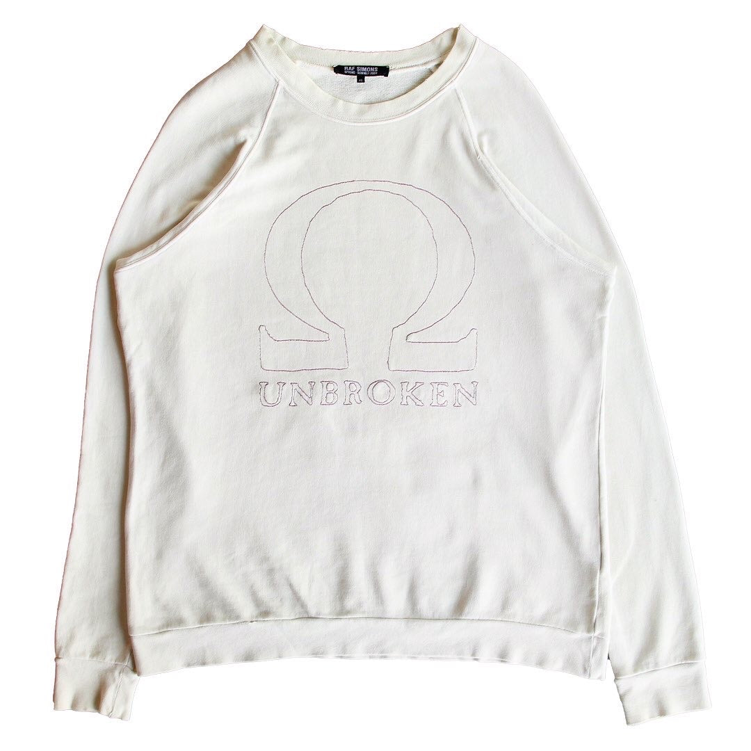 INQUIRE Raf Simons “Omega” crewneck S/S04 “May The Circle be Unbroken” 46/OS (oversized)