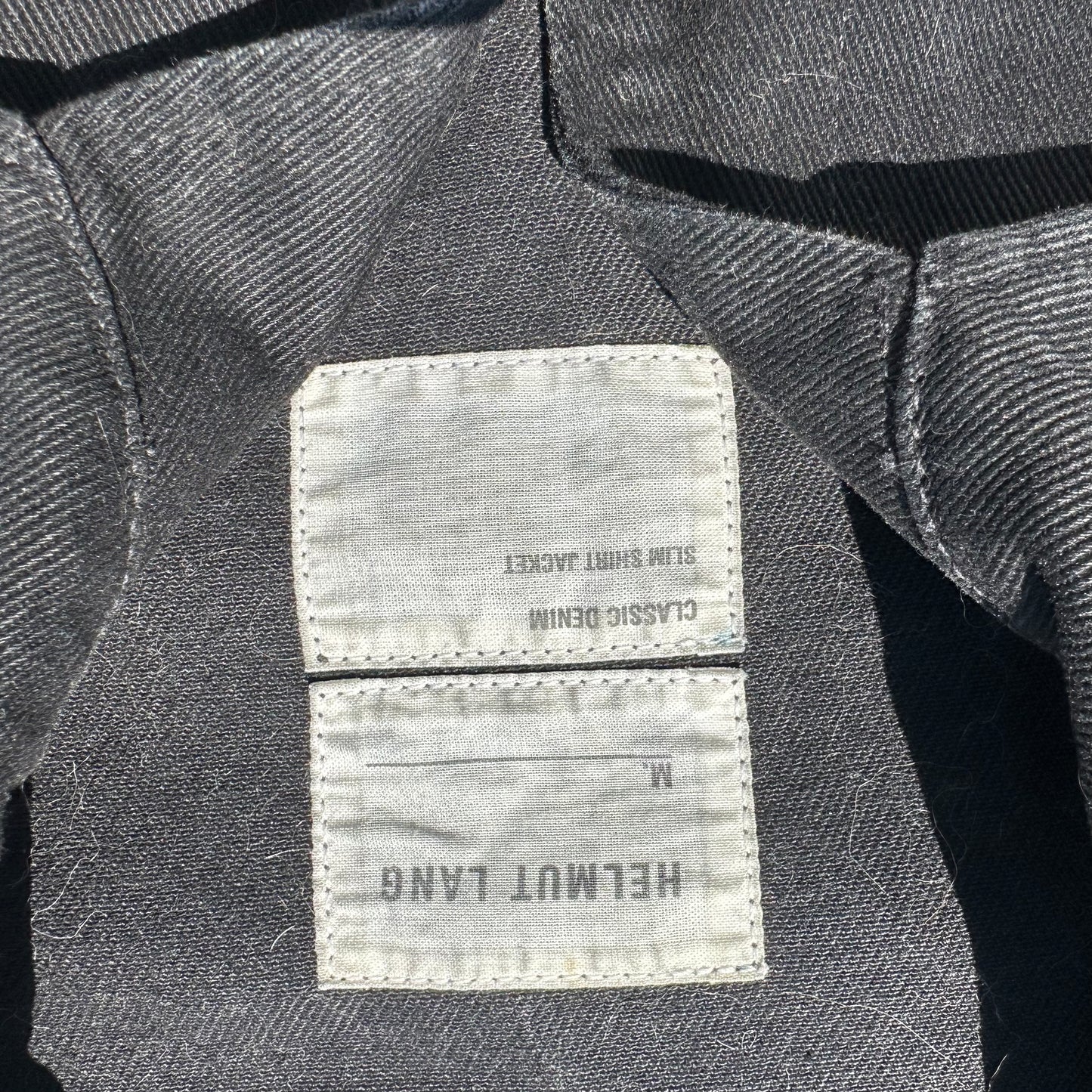 Helmut Lang Denim Shirt Jacket SS03 Sz 46
