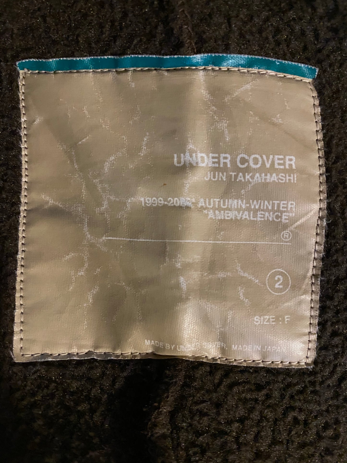 Undercover fleece “Small parts” zip up A/W99-00 “Ambivalence 2/Medium