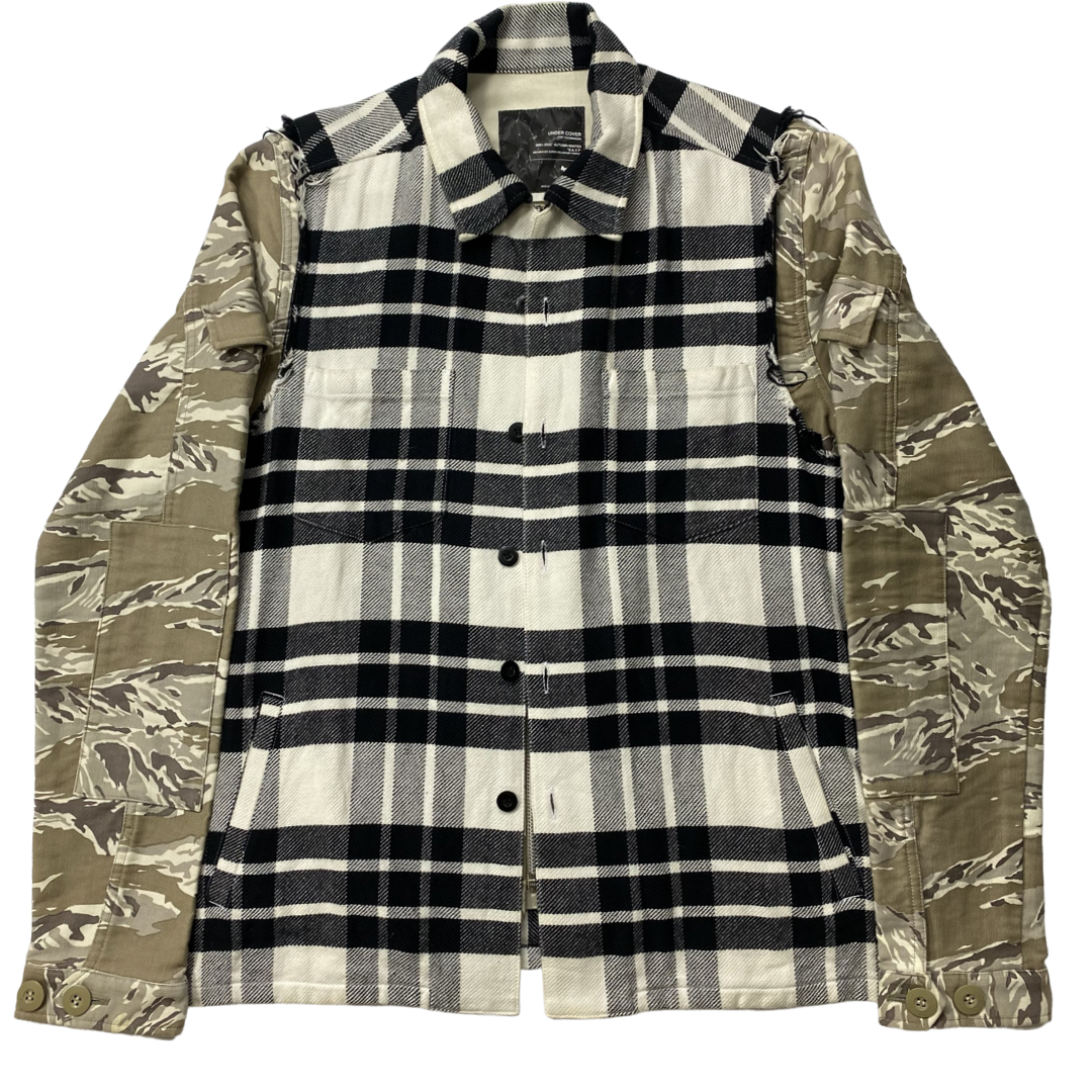 Undercoverism Flannel Hybrid Jacket AW02-03 Size Medium