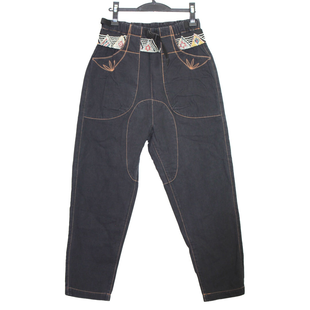 Kapital embroidered/belted utility pants 30