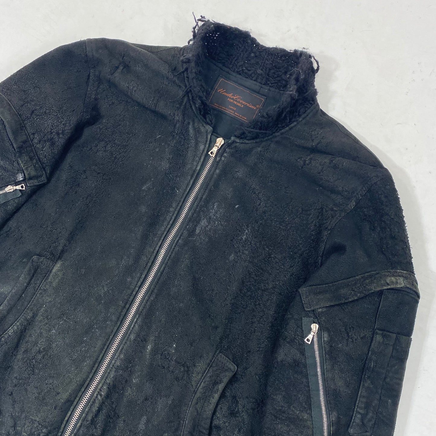 Undercover Blistered Lambskin Jacket AW04-05 Sz Medium
