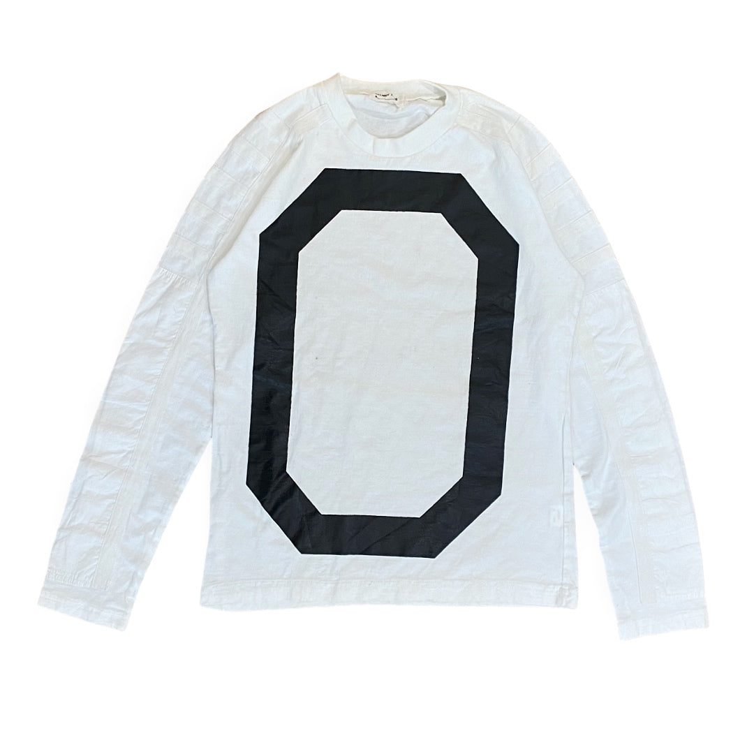 INQUIRE Helmut Lang White Motocross Long Sleeve Shirt AW99-00 Sz Small