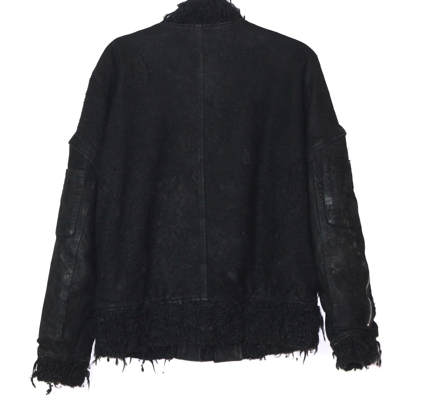INQUIRE Undercoverism distressed and blistered lambskin bomber A/W04 "But Beautiful" Large Not For Sale