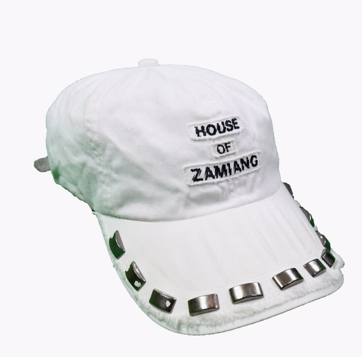 Undercoverism “House Of Zamiang” distressed and studded hat S/S06 “T”