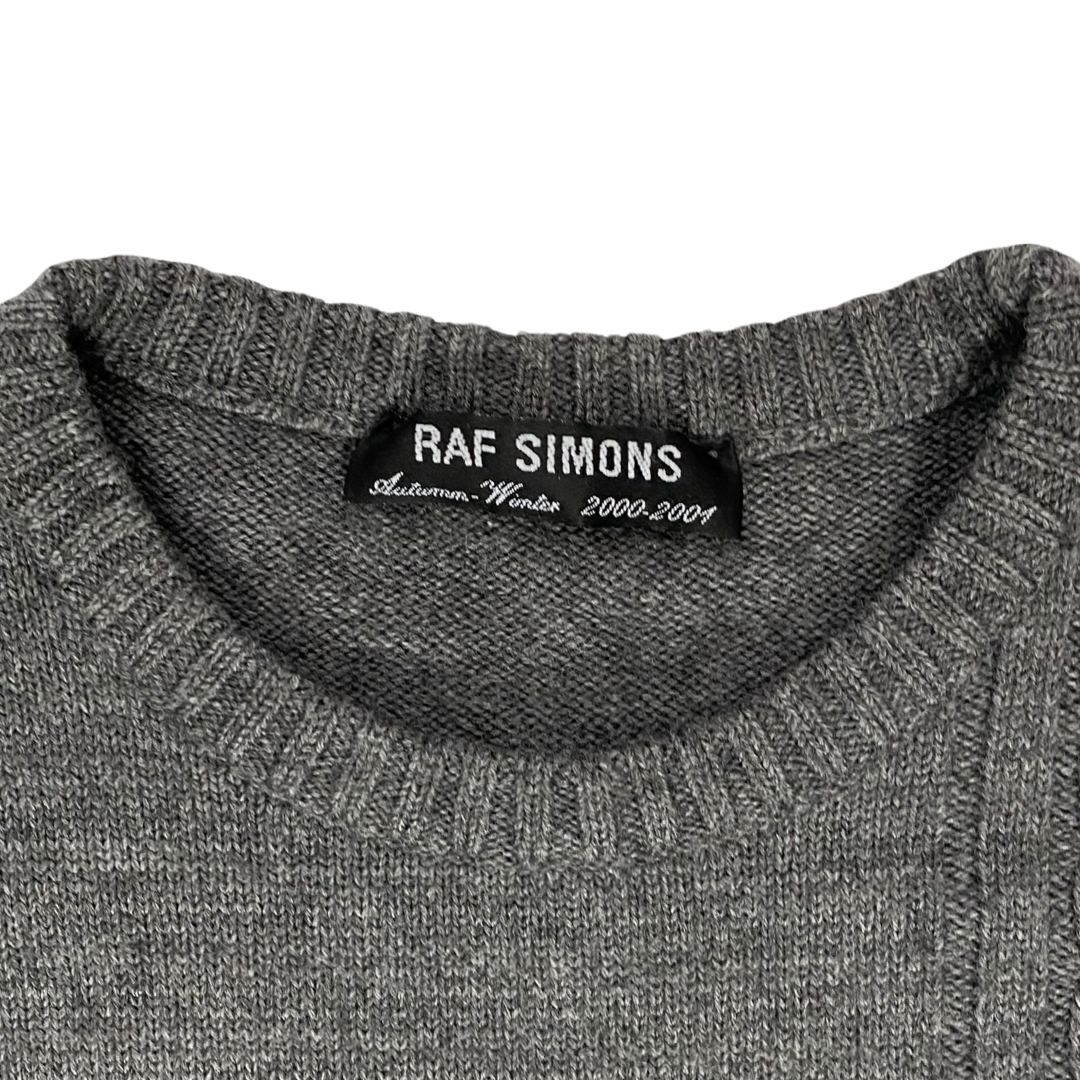 Raf Simons Cable Knit Sweater AW00-01 Sz 48 / Medium