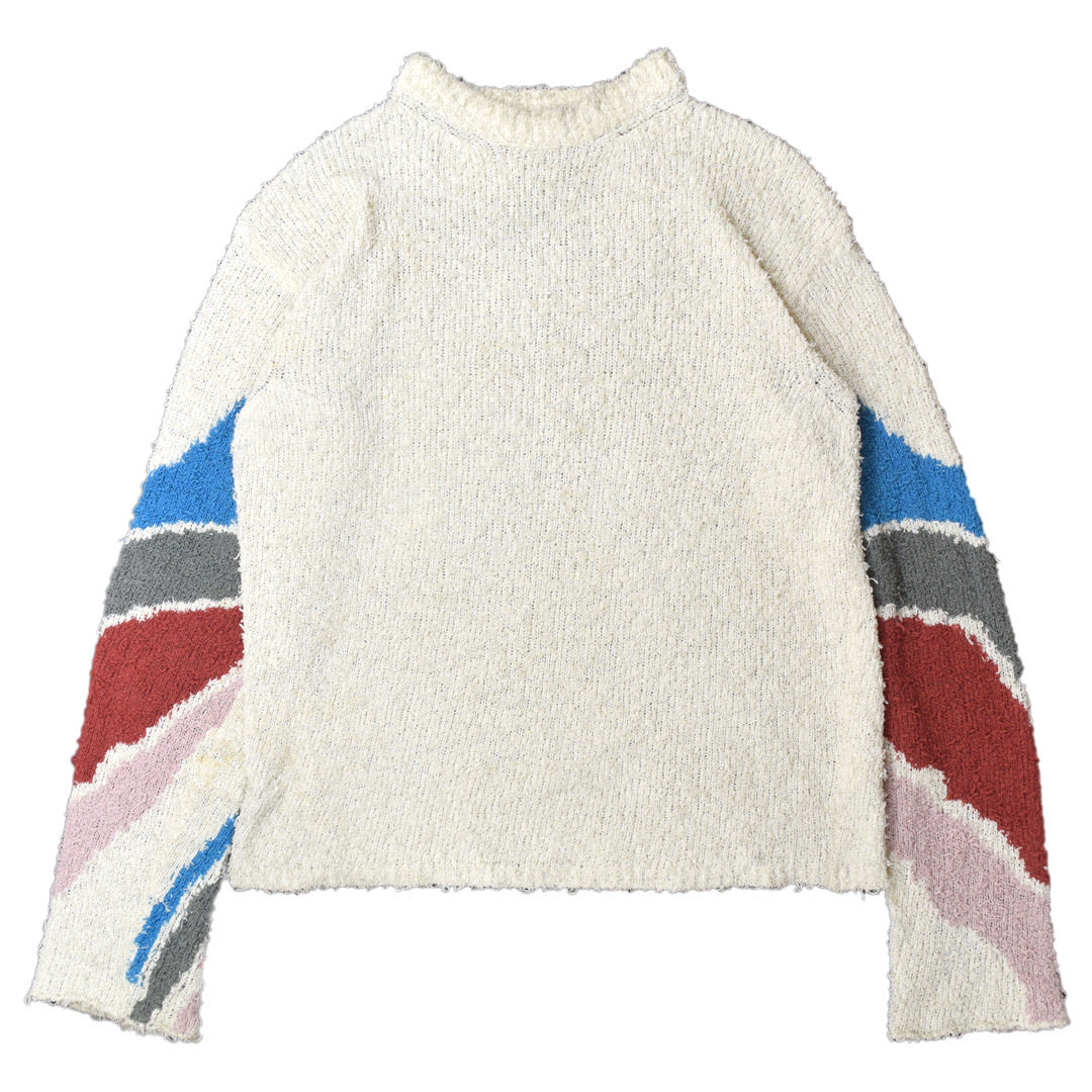 INQUIRE Kiko kostadinov intarsia knit sweater A/W18 “Obscured by Clouds” Large