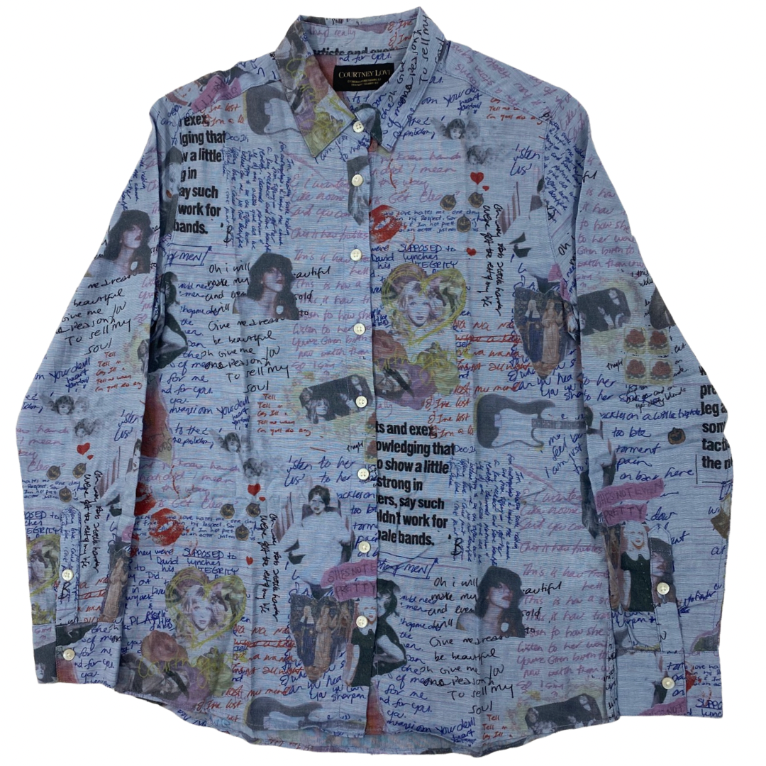 Hysteric Glamour x Courtney alive Button Up Sz Medium