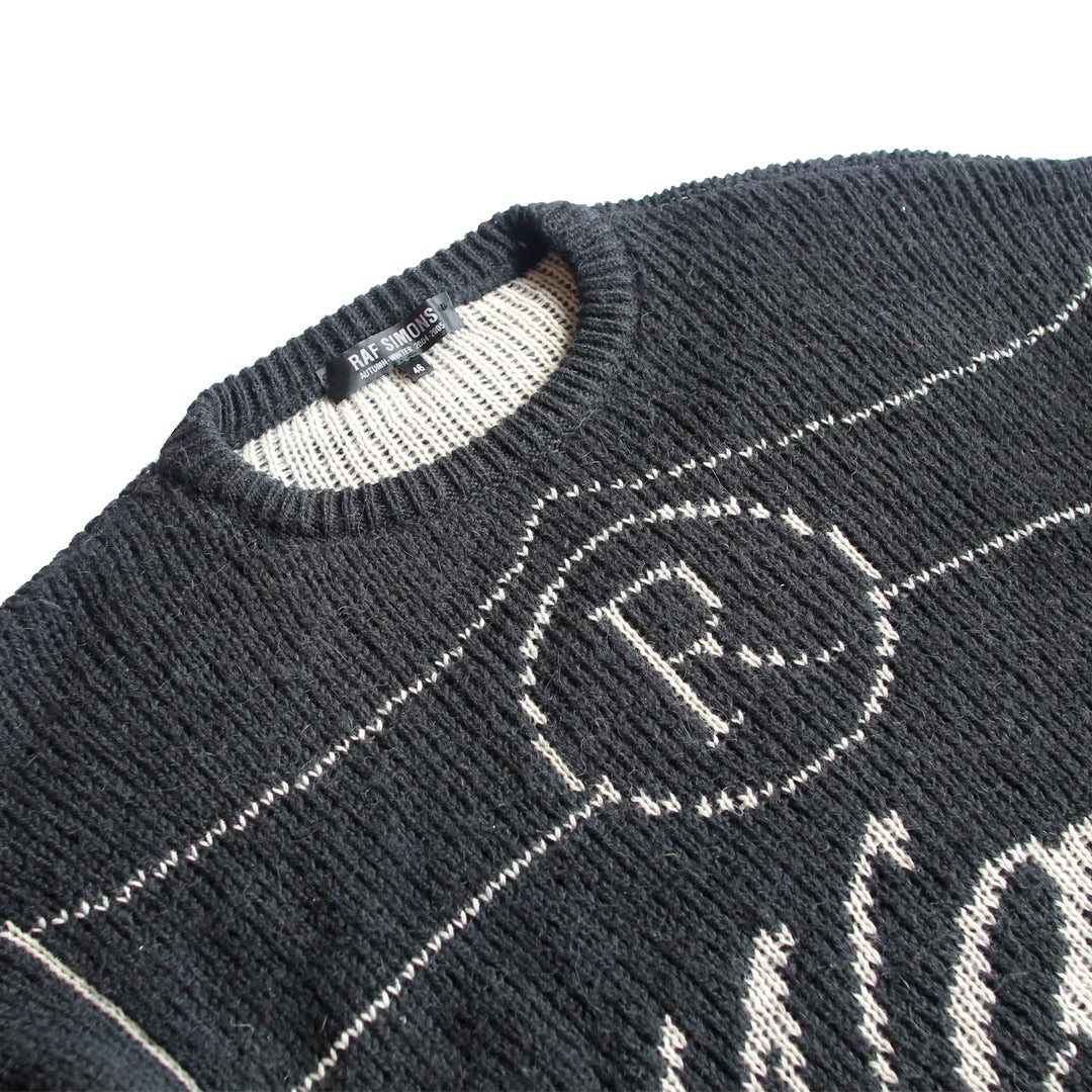 INQUIRE Raf Simons “Wave Test” Intarsia knit sweater A/W04 “Waves ...