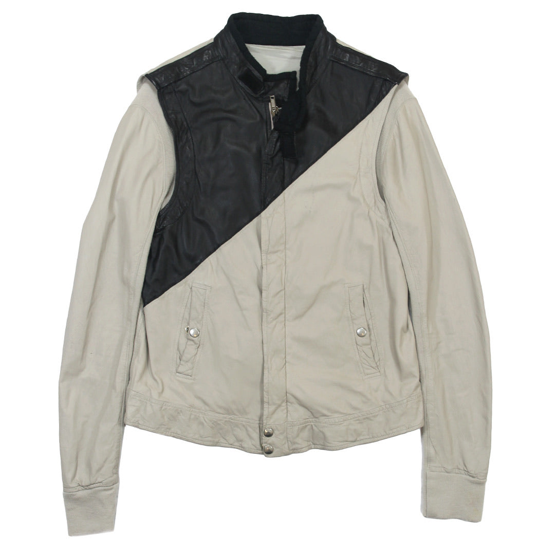 Rick Owens Two Tone Leather Pilot Jacket S/S08 Creatch Large