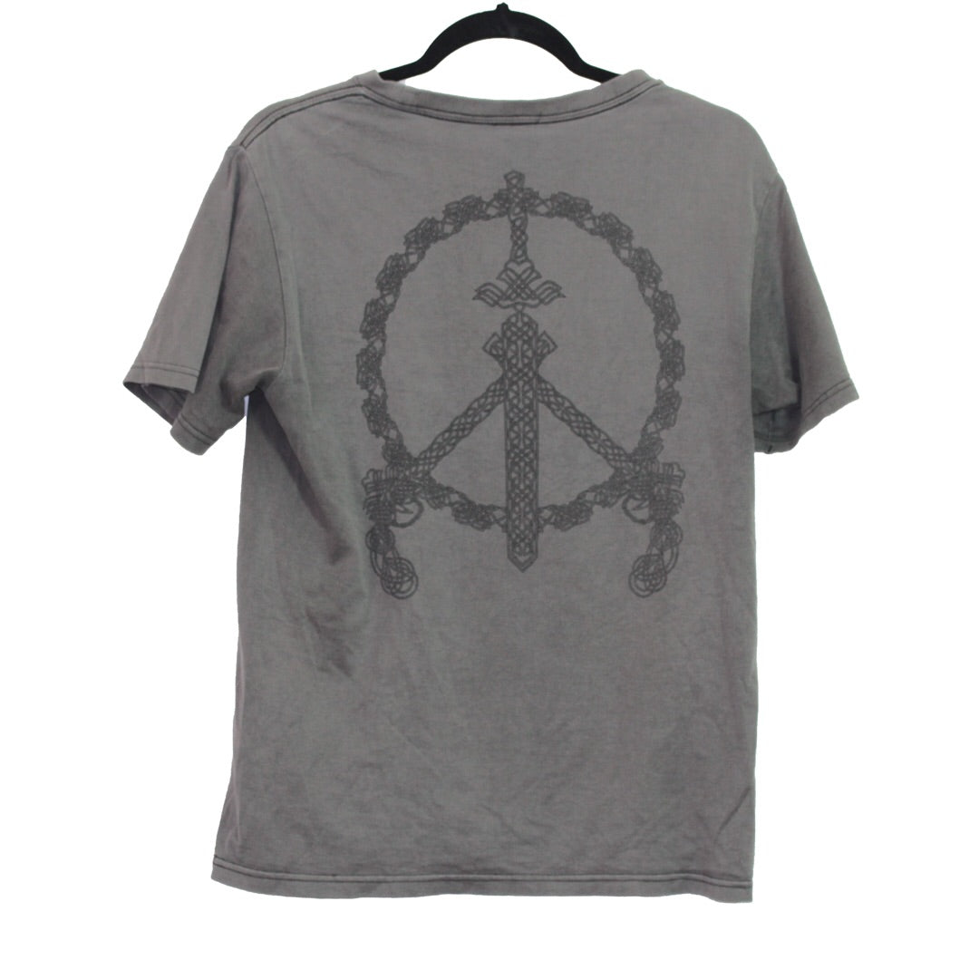 Number Nine Sword/Gun peace sign t-shirt Medium/2